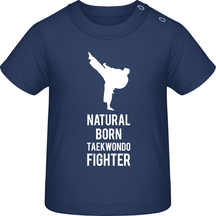 Natural Born Taekwondo Fighter Camiseta de bebé contain pic