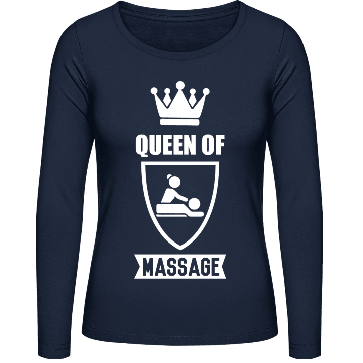 Queen Of Massage Frauen Langarmshirt contain pic