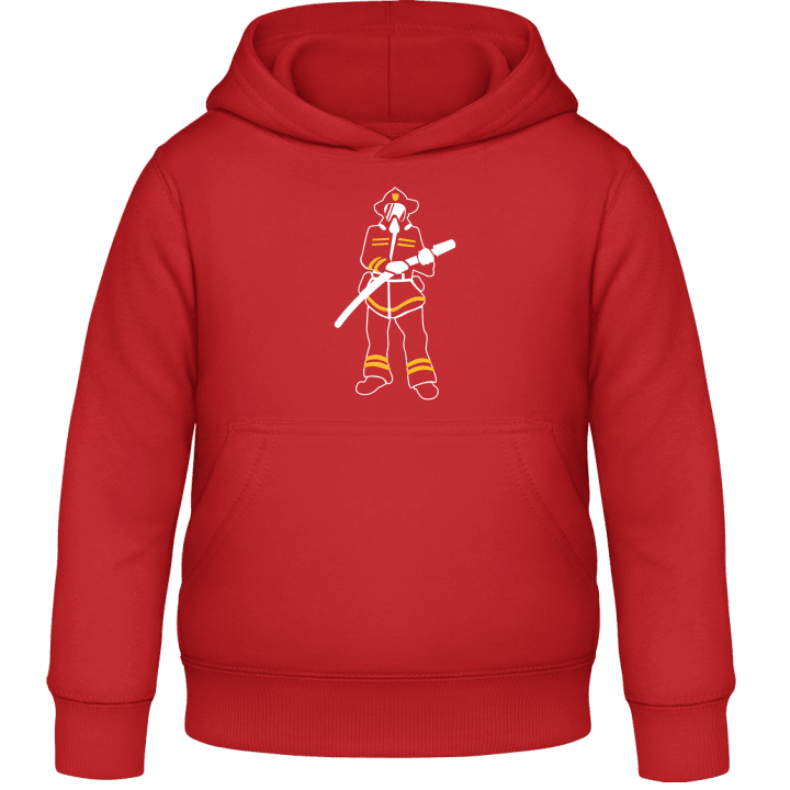 Firefighter Silhouette Kids Hoodie contain pic