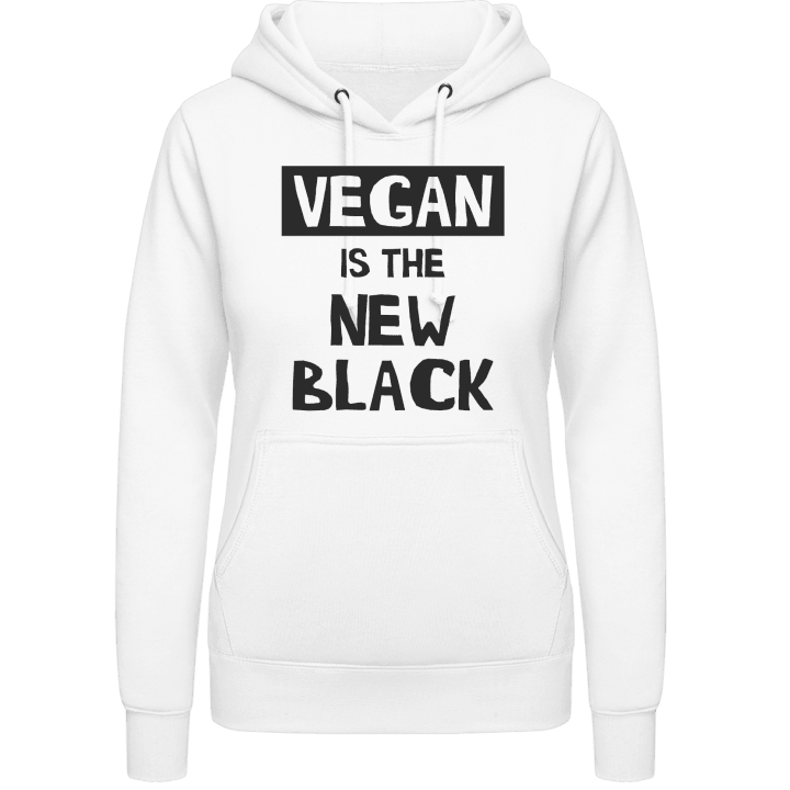 Vegan Is The New Black Vrouwen Hoodie contain pic