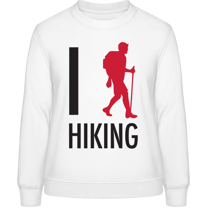 I Love Hiking Sweatshirt för kvinnor contain pic