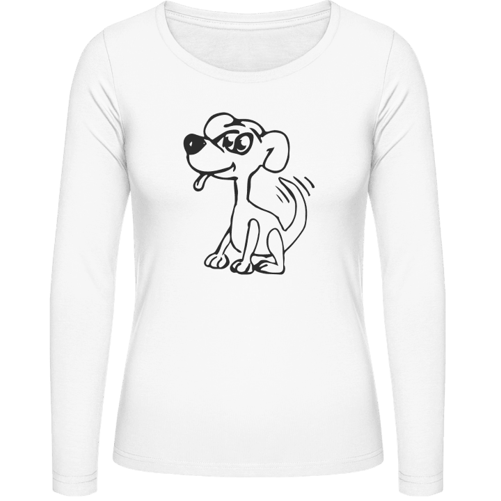 Little Dog Comic T-shirt à manches longues pour femmes 0 image