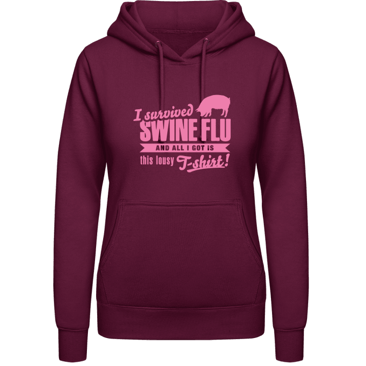 I Survived Swine Flu Vrouwen Hoodie contain pic