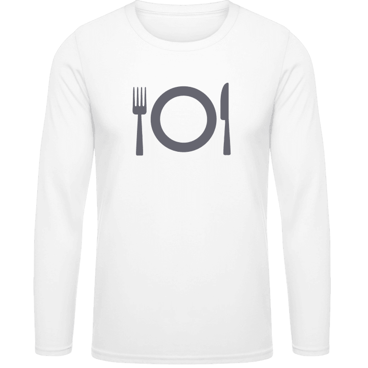 Restaurant Food Logo T-shirt à manches longues 0 image