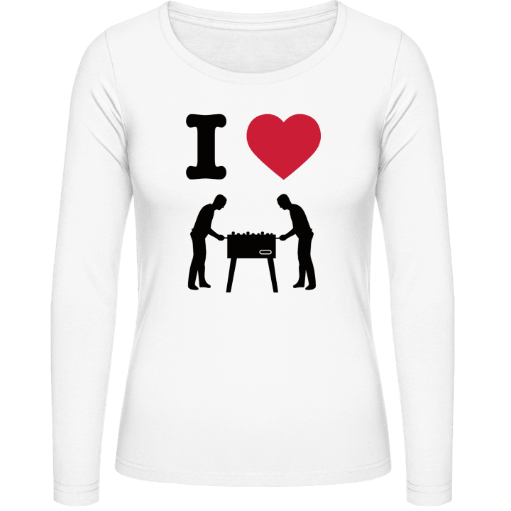 I Love Table Football Vrouwen Lange Mouw Shirt contain pic