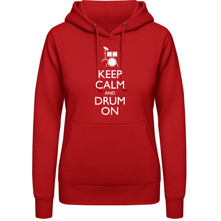 Keep Calm And Drum On Hoodie för kvinnor contain pic