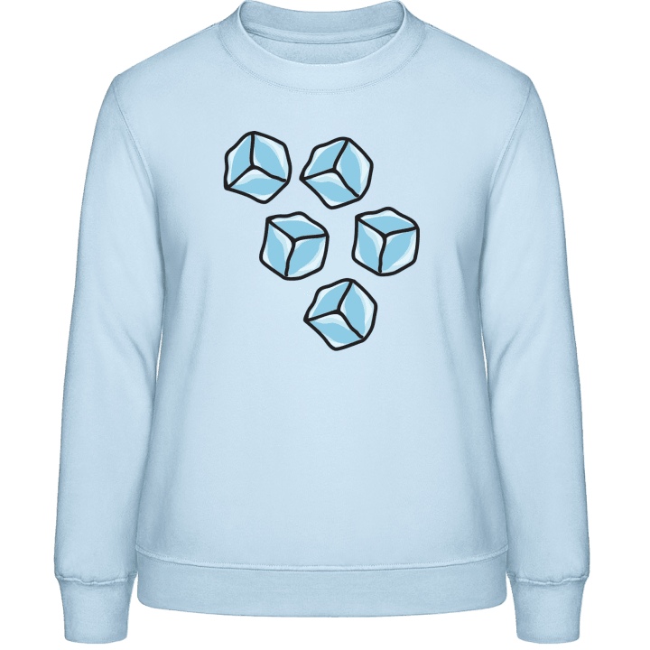 Ice Cubes Illustration Sweatshirt för kvinnor contain pic