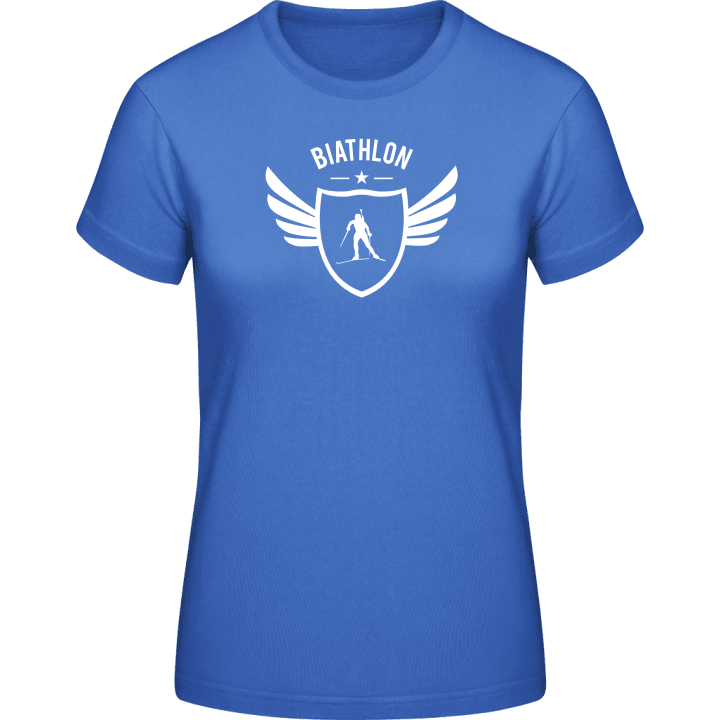 Biathlon Winged Frauen T-Shirt contain pic