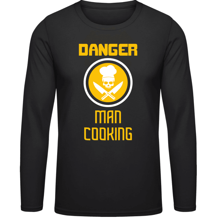 Danger Man Cooking Langarmshirt contain pic