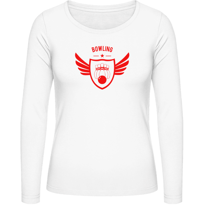 Bowling Winged Vrouwen Lange Mouw Shirt contain pic