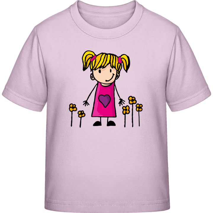 Little Girl Sister Illustration T-skjorte for barn 0 image
