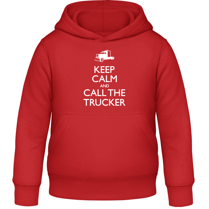 Keep Calm And Call The Trucker Felpa con cappuccio per bambini contain pic