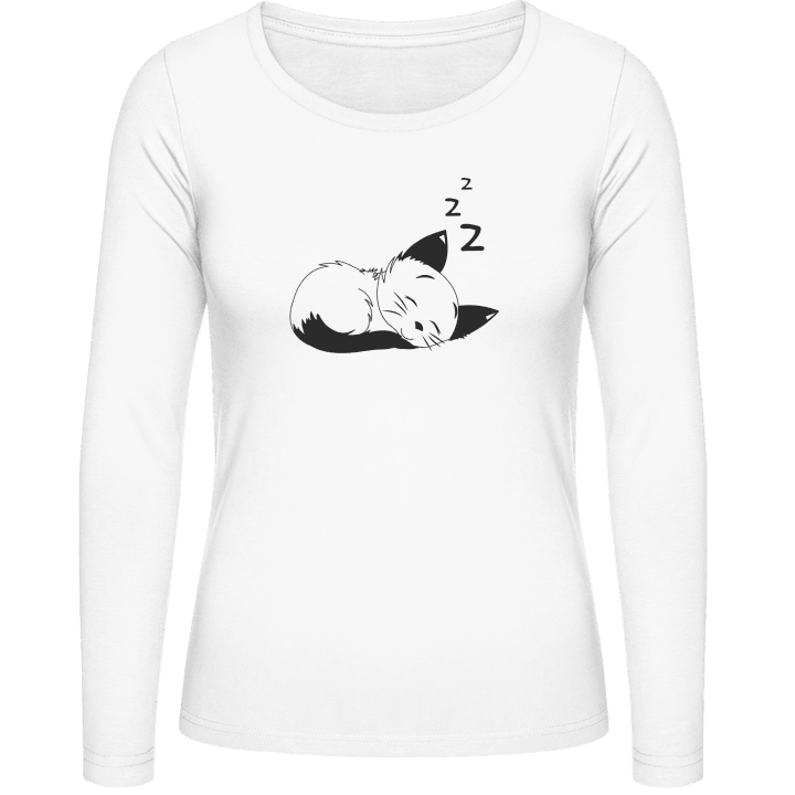 Sleeping Cat Frauen Langarmshirt 0 image