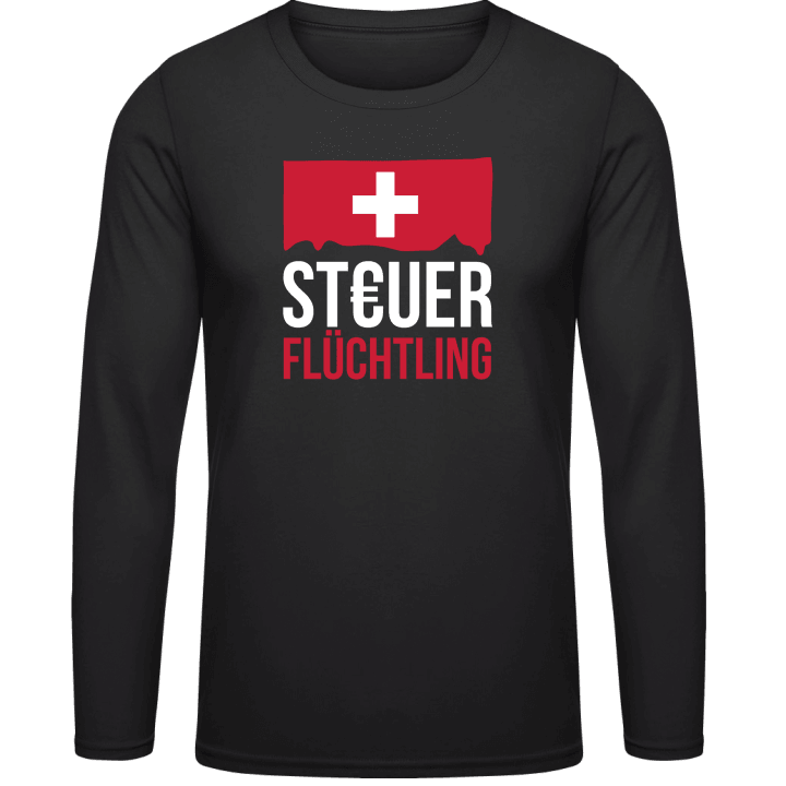Steuerflüchtling Schweiz T-shirt à manches longues contain pic