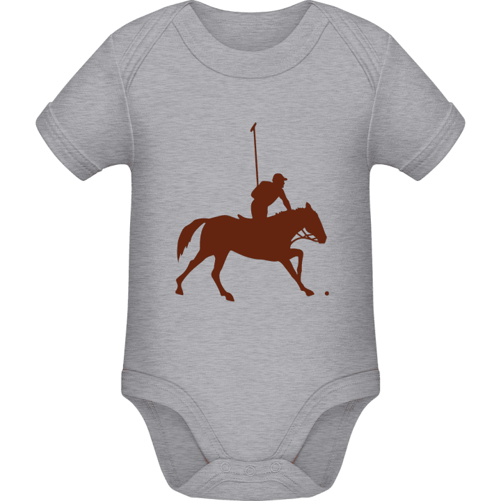 Polo Player Silhouette Baby Romper contain pic