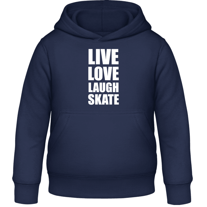 Live Love Laugh Skate Felpa con cappuccio per bambini contain pic