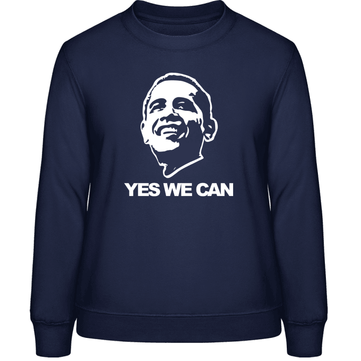 Yes We Can - Obama Sweatshirt för kvinnor contain pic