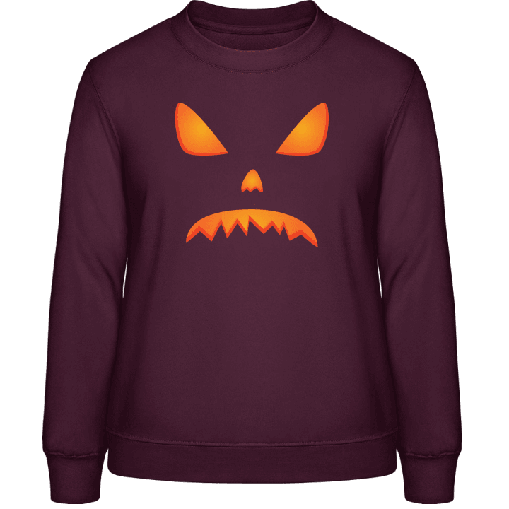 Angry Halloween Pumpkin Effect Women Sweatshirt 0 image