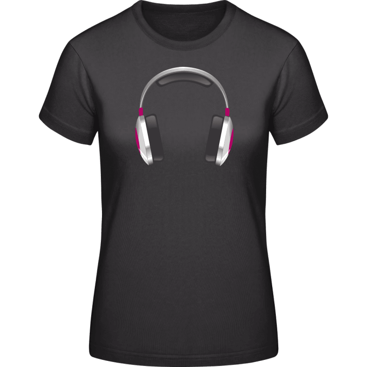 Headphones Illustration T-shirt för kvinnor contain pic