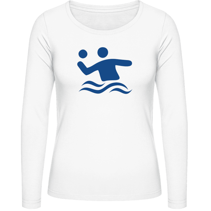 Water Polo Icon Vrouwen Lange Mouw Shirt contain pic