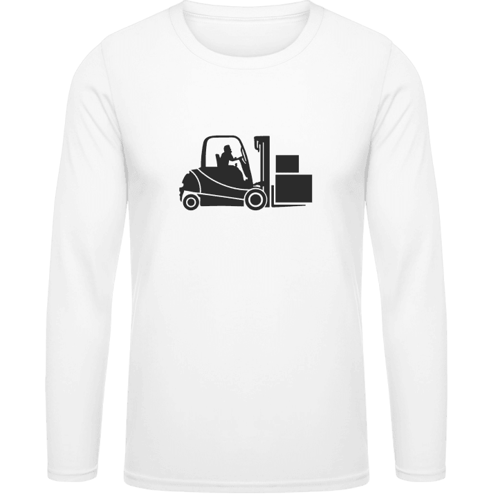 Forklift Truck Warehouseman Langarmshirt contain pic