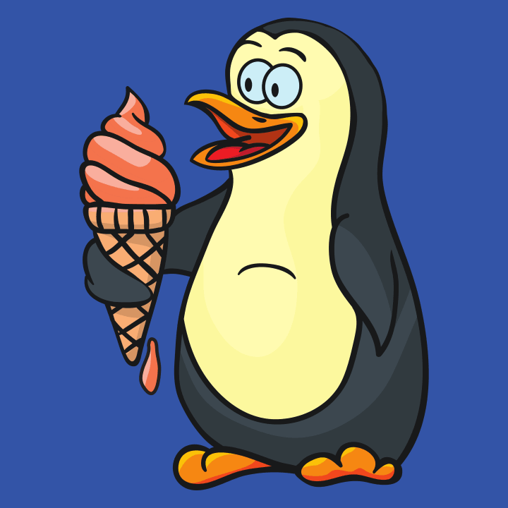Penguin With Icecream Langarmshirt 0 image