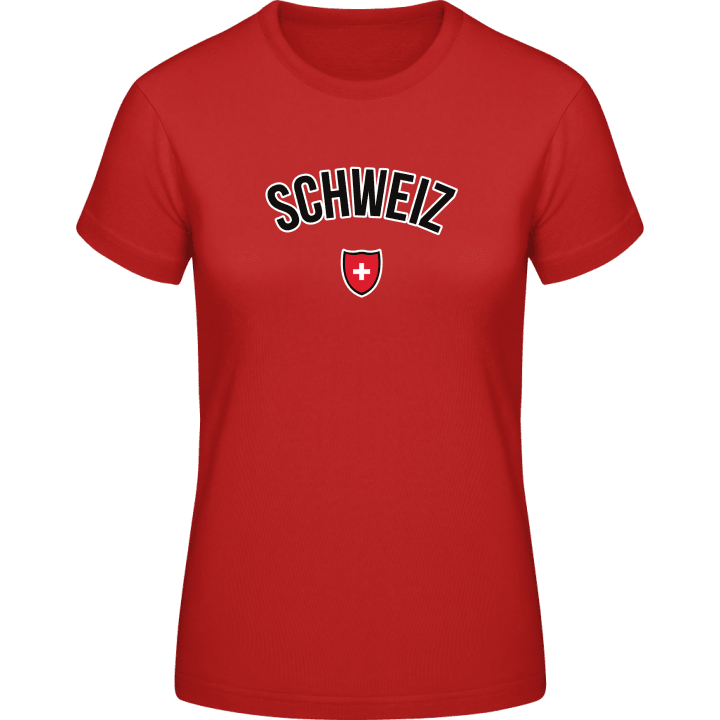 SCHWEIZ Flag Fan T-skjorte for kvinner 0 image