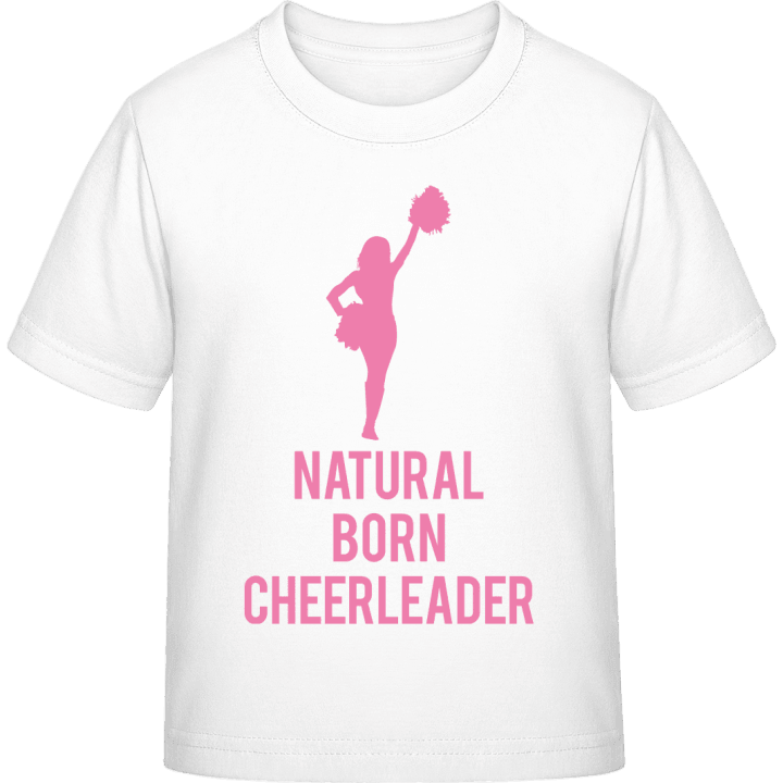 Natural Born Cheerleader T-skjorte for barn contain pic