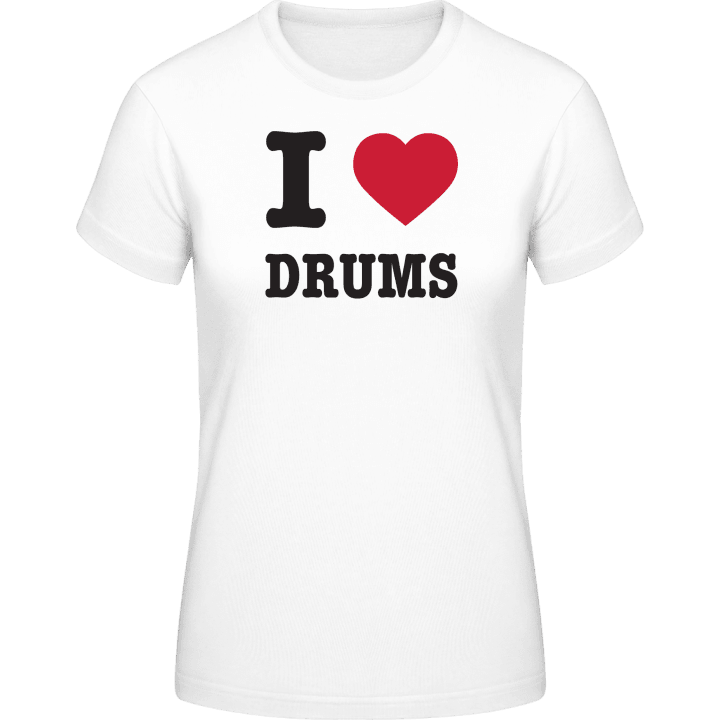 I Heart Drums T-skjorte for kvinner 0 image