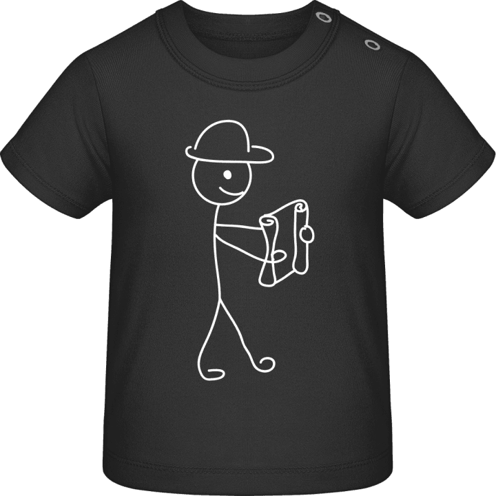 Construction Worker Walking T-shirt för bebisar 0 image