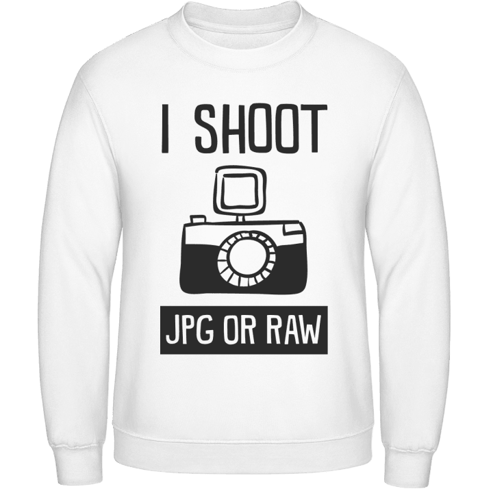 I Shoot JPG Or RAW Sudadera contain pic