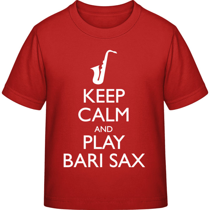 Keep Calm And Play Bari Sax Maglietta per bambini contain pic