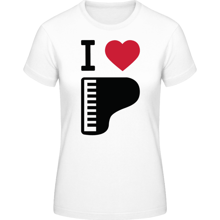 I Heart Piano Frauen T-Shirt 0 image