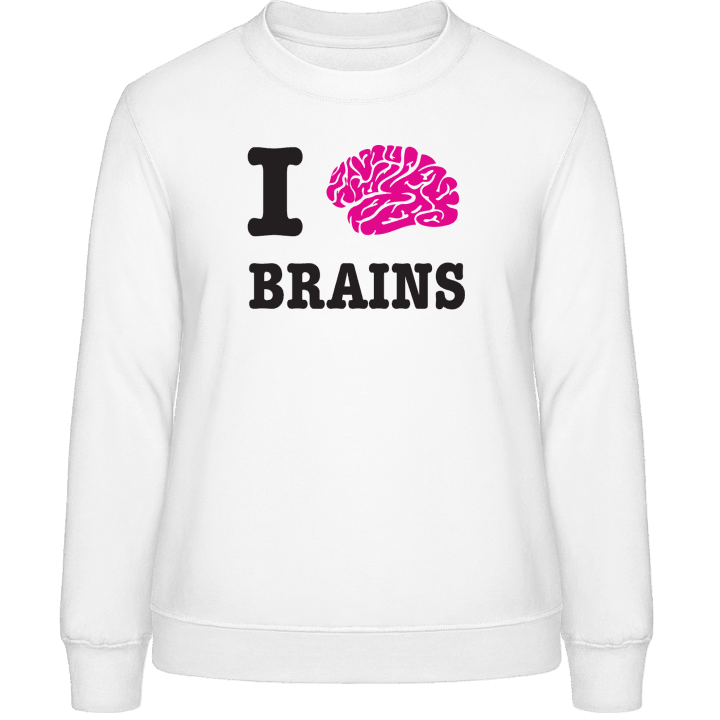I Love Brains Frauen Sweatshirt contain pic