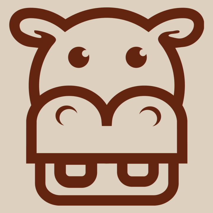 Hippo Face Icon Huvtröja 0 image