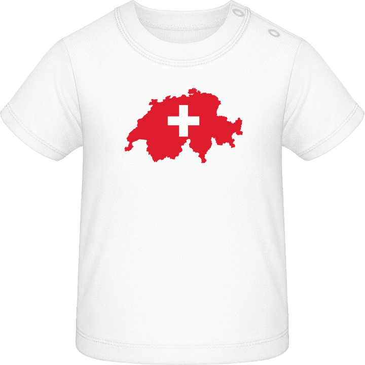 Switzerland Map and Cross T-shirt för bebisar contain pic