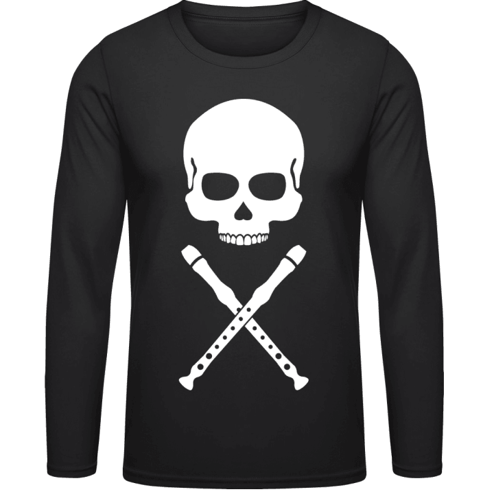 Skull And Recorders Langermet skjorte contain pic