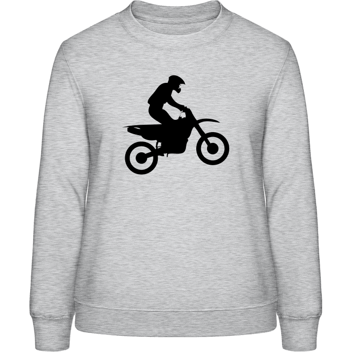 Motocross Driver Silhouette Sweatshirt för kvinnor 0 image
