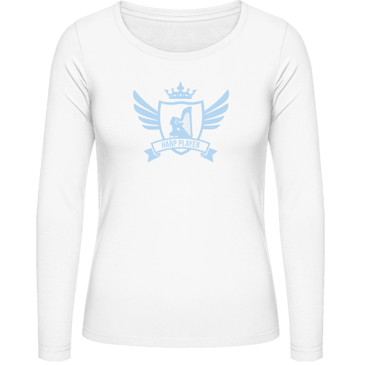 Harp Player Winged Vrouwen Lange Mouw Shirt contain pic