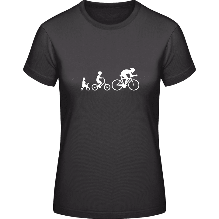Evolution Of A Cyclist Vrouwen T-shirt 0 image