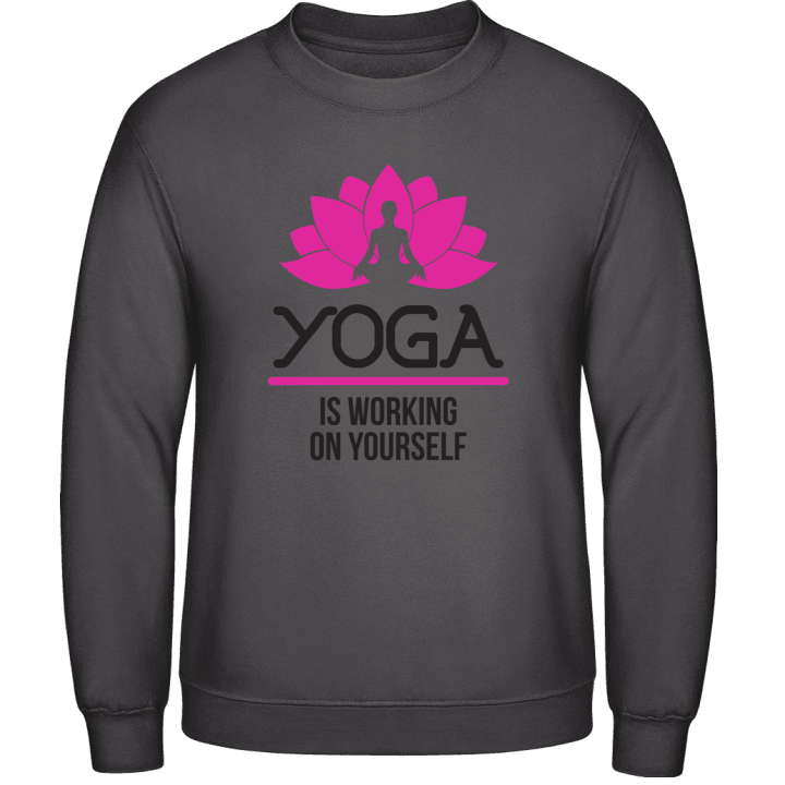 Yoga Is Working On Yourself Sudadera contain pic