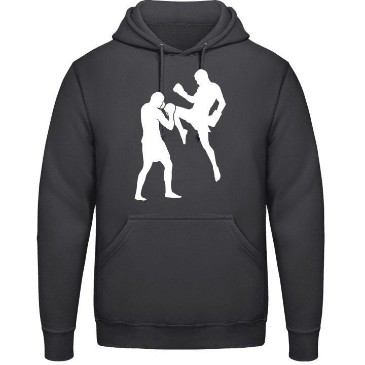 Kickboxing Silhouette Hoodie contain pic