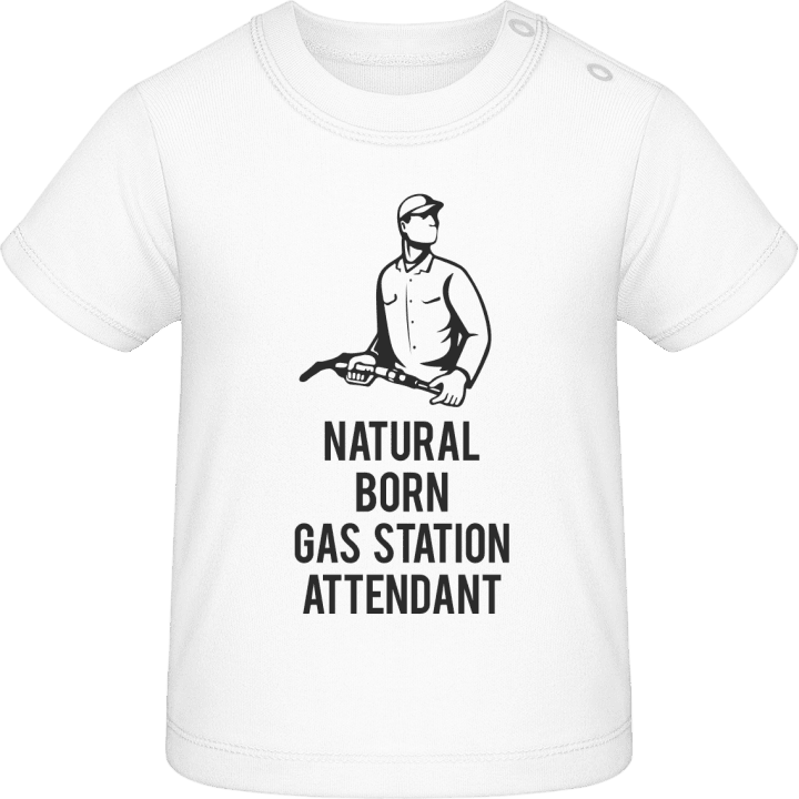 Natural Born Gas Station Attendant T-shirt för bebisar contain pic