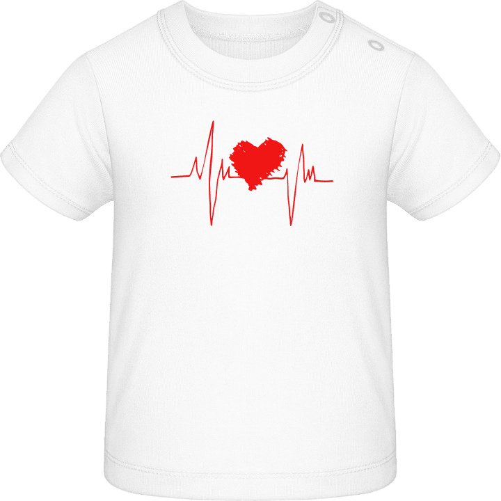 Heartbeat Logo Baby T-skjorte contain pic