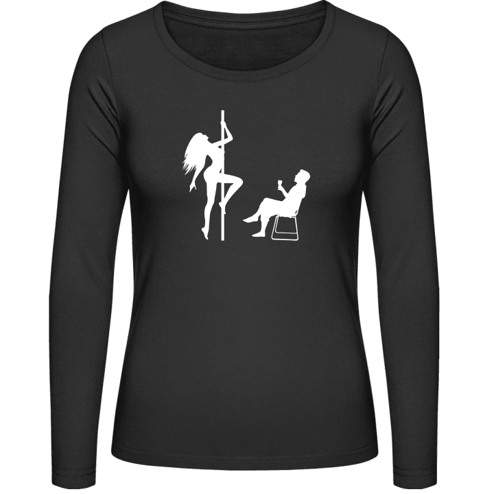 Pole Dancer Action Langermet skjorte for kvinner contain pic