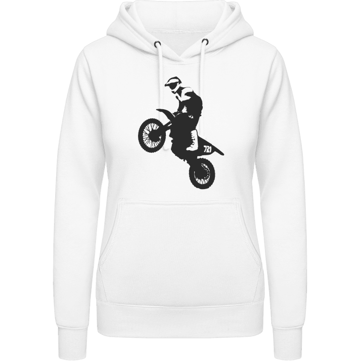 Motocross Illustration Felpa con cappuccio da donna 0 image