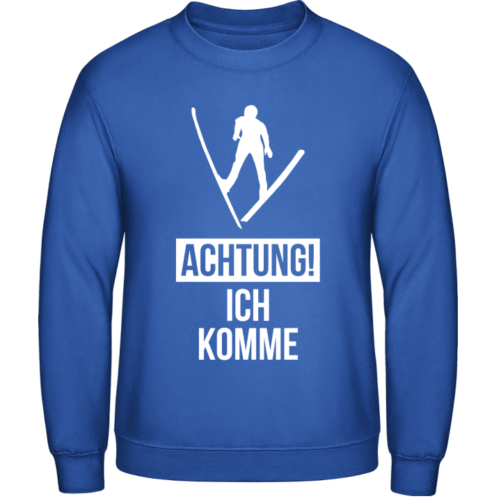 Achtung ich komme Skisprung Sudadera contain pic