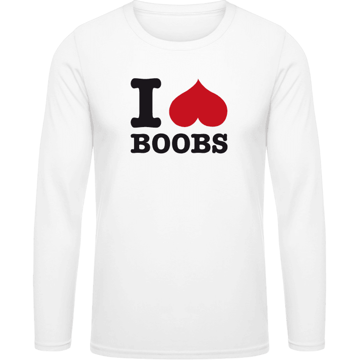 I Love Boobs Langermet skjorte contain pic