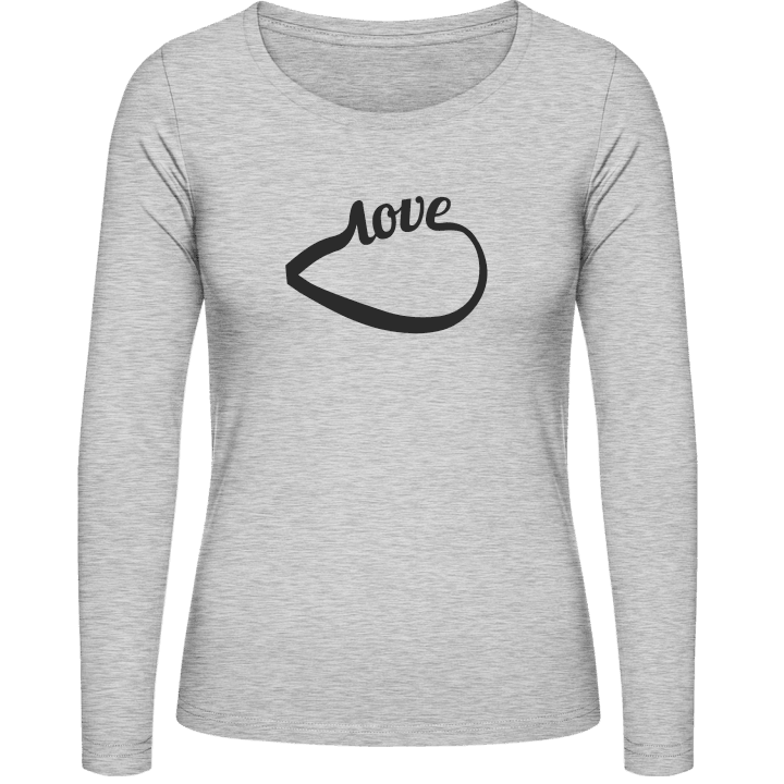 Endless Love left Vrouwen Lange Mouw Shirt contain pic