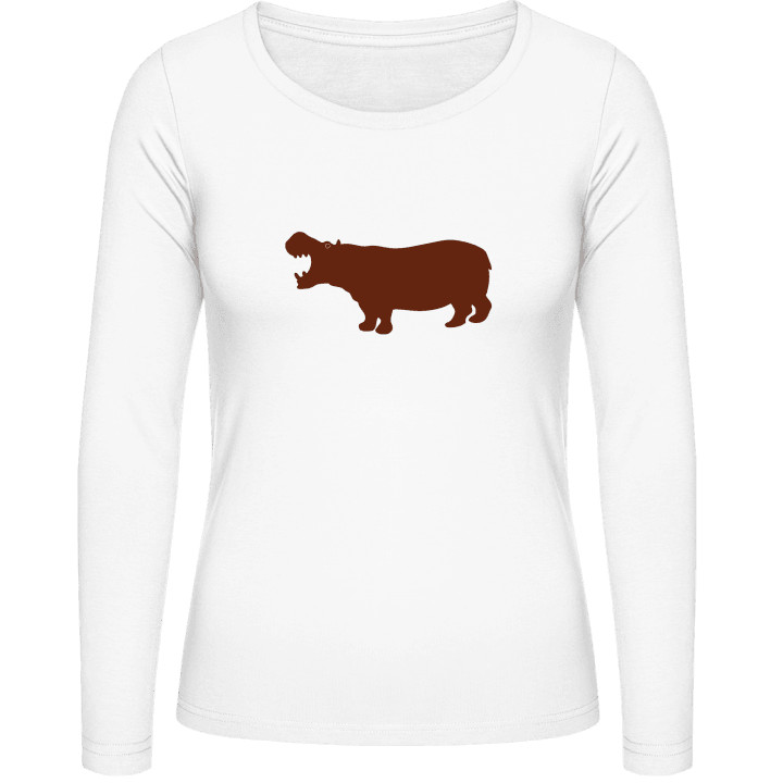 Hippopotamus Langærmet skjorte til kvinder 0 image